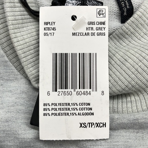 Buffalo David Bitton NWT Ripley Gray Ruffled Mock-Neck Top Size XS - Picture 10 of 13